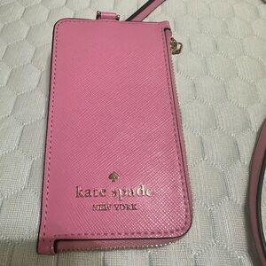Kate Spade Pink Phone Case with Strap